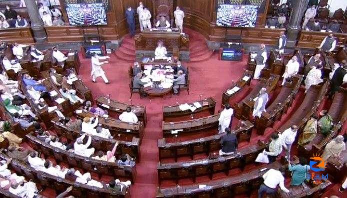 Rajya sabha passes GNCTD bill LG Delhi govt powers opposition walkout parliament