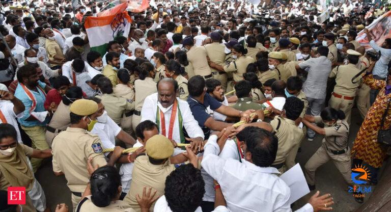 Telangana Congress chief, other leaders put under ‘house arrest’