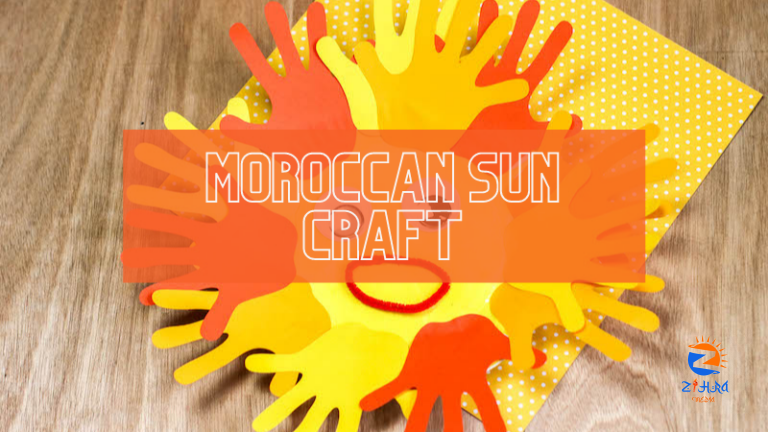 Quick and Easy Handprint Moroccan Sun Craft