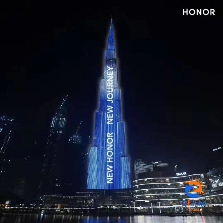 Honor lights up Burj Khalifa marking it’s new journey in the UAE