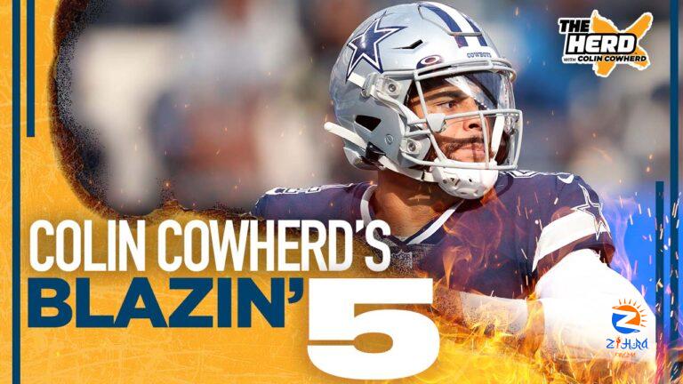 Blazin’ 5: Colin Cowherd’s picks for Week 3 of the 2021 NFL season I THE HERD