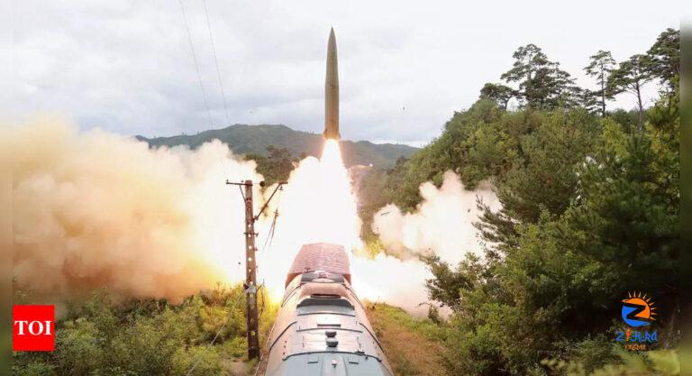 north: North Korea says it tested rail-launched ballistic missiles