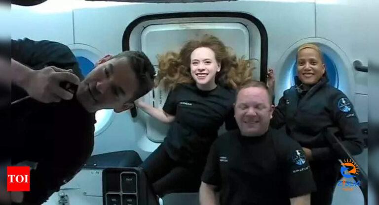 SpaceX’s 1st private crew motivates cancer kids from orbit