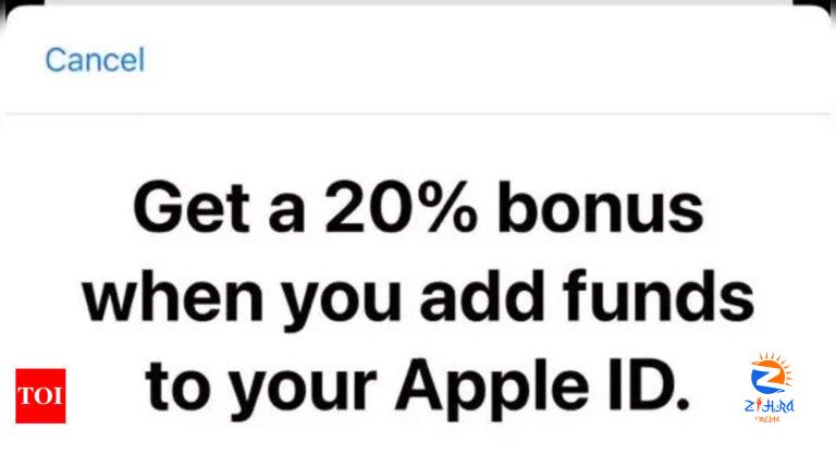 iPhone users, Apple is giving 20% bonus on your Apple ID: All details