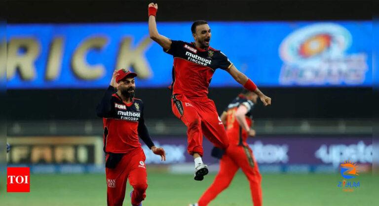 Royal Challengers Bangalore vs Mumbai Indians Highlights: Harshal Patel takes hat-trick as Virat Kohli’s RCB crush Rohit Sharma’s MI by 54 runs | Cricket News