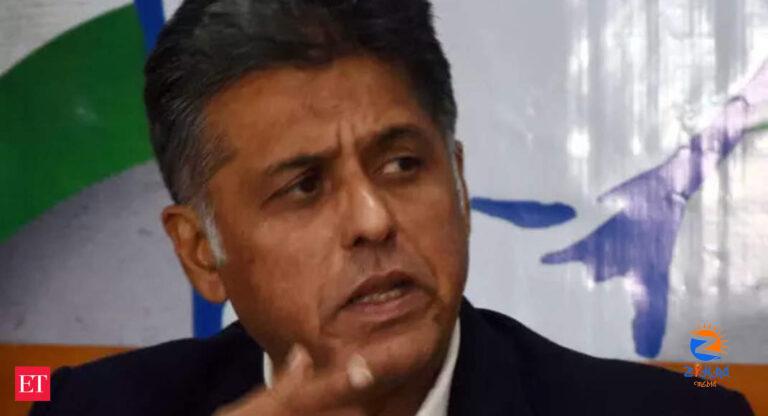 punjab: Extremely distressed about happenings in Punjab: Congress’ Manish Tewari – The Economic Times Video