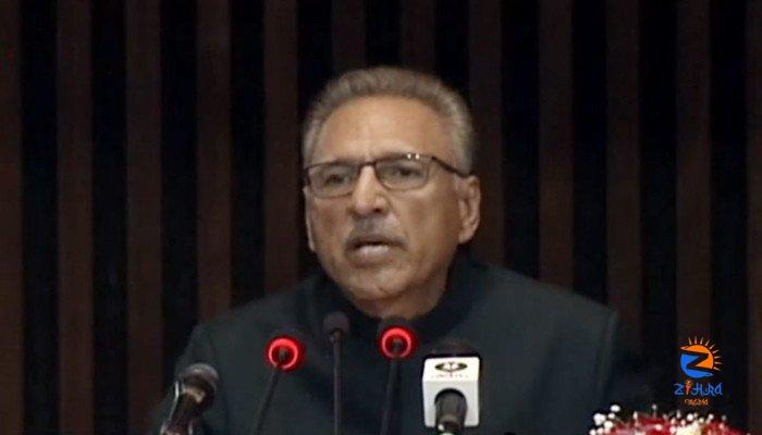 President Alvi praises PTI’s economic policies during joint session address