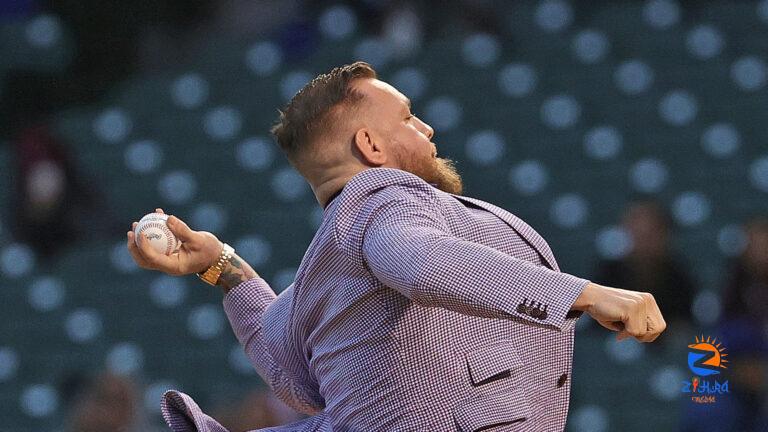 Conor McGregor’s first pitch at Cubs vs. Twins was notoriously bad