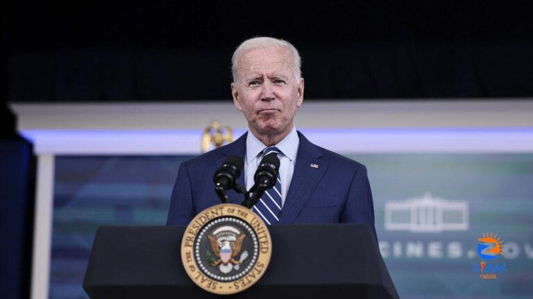 What is Biden’s vaccination target?