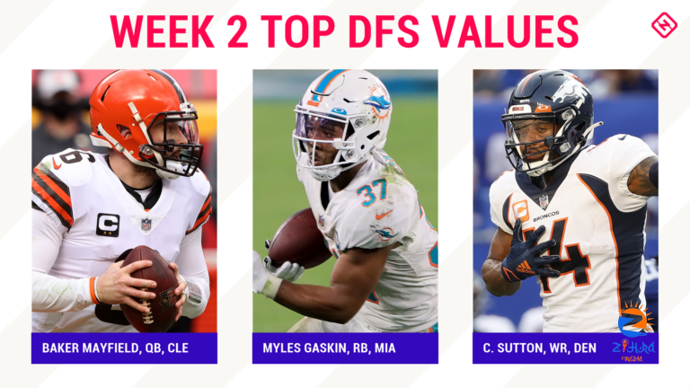 NFL DFS Picks Week 2: Best sleepers, value players for DraftKings, FanDuel daily fantasy football lineups