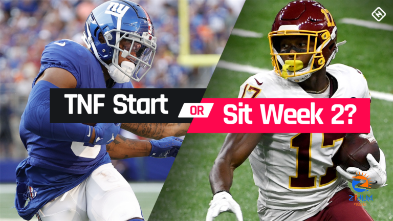 Giants vs. Washington Fantasy Football Start ‘Em Sit ‘Em for Week 2 ‘Thursday Night Football’