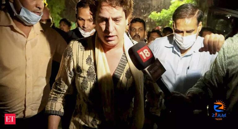 congress: Lakhimpur violence: Priyanka Gandhi says kept in detention for last 28 hrs without order or FIR