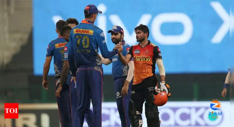 Sunrisers Hyderabad vs Mumbai Indians Highlights: MI fail to qualify for IPL play-offs despite win over SRH | Cricket News