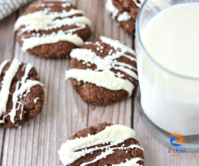 Gluten-Free Chocolate Almond Peppermint Cookies