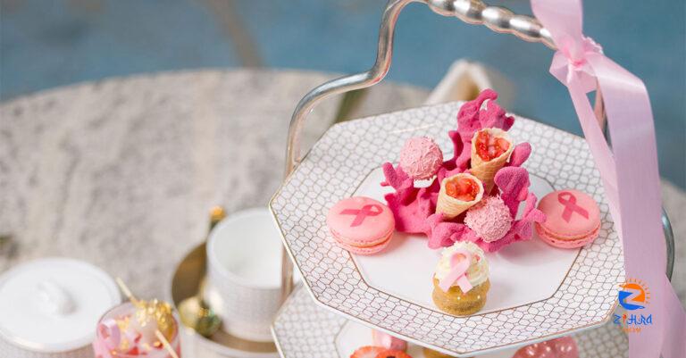 Address Beach Resort has launched a pink afternoon tea for a good cause this October