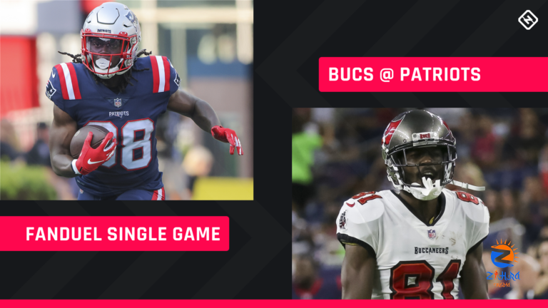 Sunday Night Football FanDuel Picks: NFL DFS lineup advice for Week 4 Buccaneers-Patriots single-game tournaments