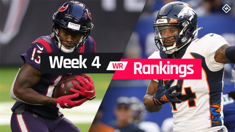 Fantasy WR Rankings Week 4: Who to start, sit at wide receiver in fantasy football