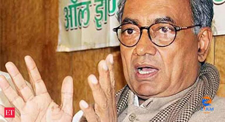 congress: Digvijaya Singh demands Centre to reduce excise duty on fuel prices to 2014 level