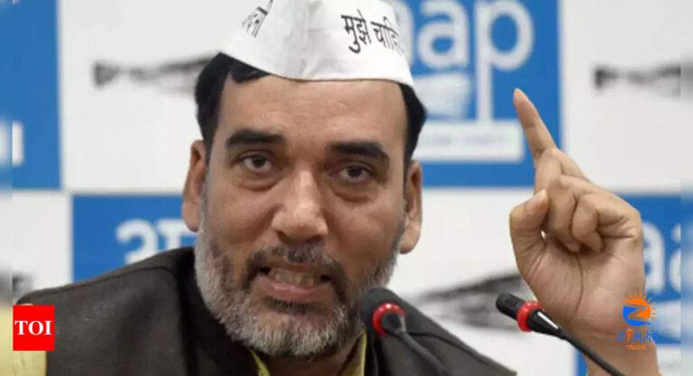 BJP behind people bursting firecrackers in Delhi: Gopal Rai | Delhi News