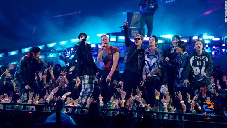 BTS and Coldplay performance of ‘My Universe’ bring crowd to their feet at American Music Awards