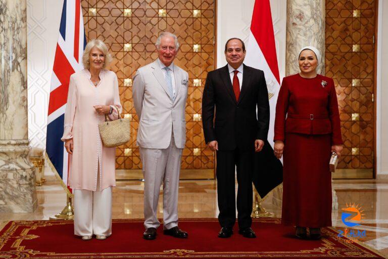 Britain’s Prince Charles and Camilla arrive in Cairo for Middle East tour second leg