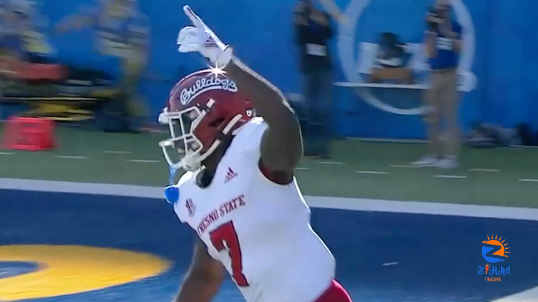 Jake Haener links up with Jordan Mims from 55 yards for a touchdown, Fresno State leads San Jose State 23-6