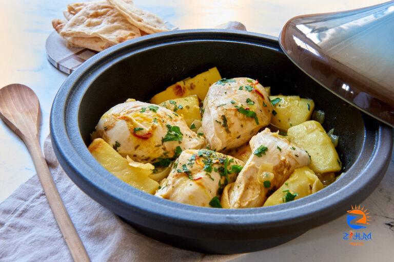 Moroccan Lemon Chicken Tajine with Potatoes