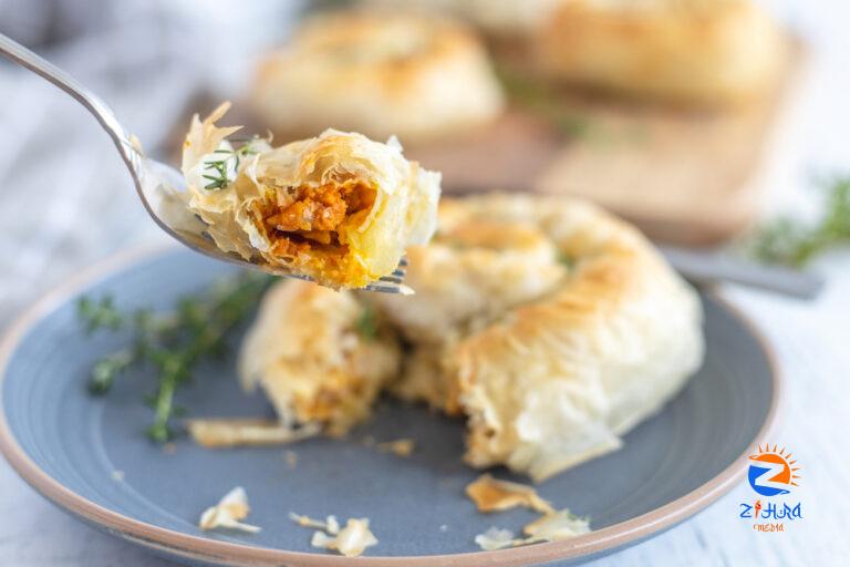 Savory Pumpkin Filled Mhncha Rolls