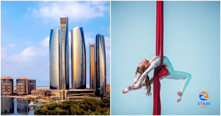 This Abu Dhabi afternoon tea is paired with an acrobatic sky circus