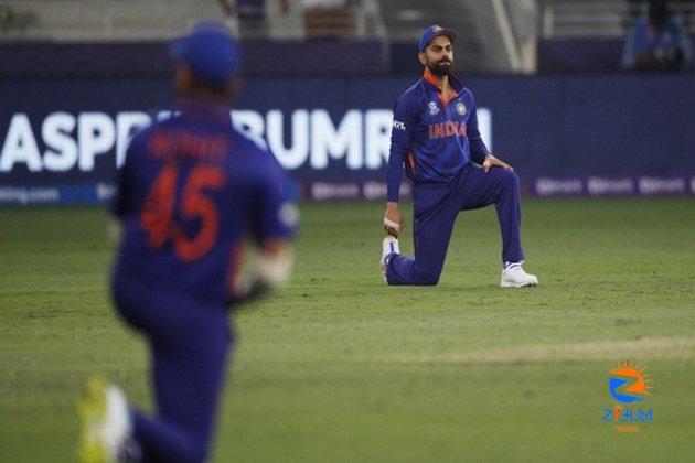 India, Scotland players take knee ahead of match