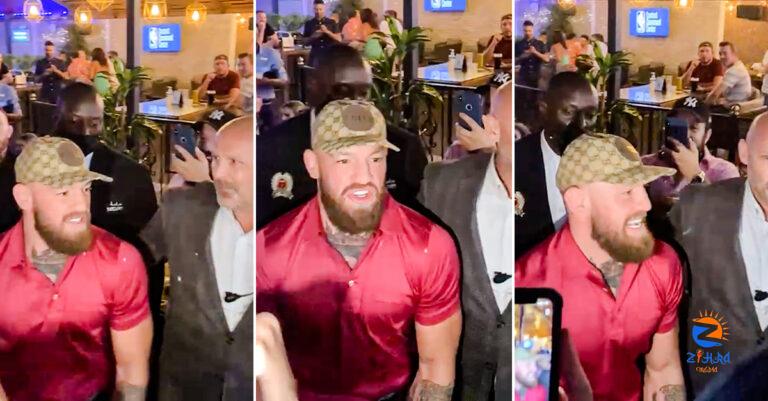 Conor McGregor shocks revellers by turning up at McGettigan’s JLT