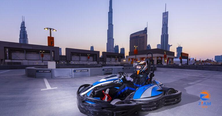 This brilliant rooftop karting experience is back at The Dubai Mall