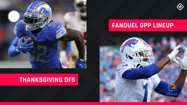 Thanksgiving FanDuel Picks: NFL DFS lineup advice for Week 12 Thursday tournaments