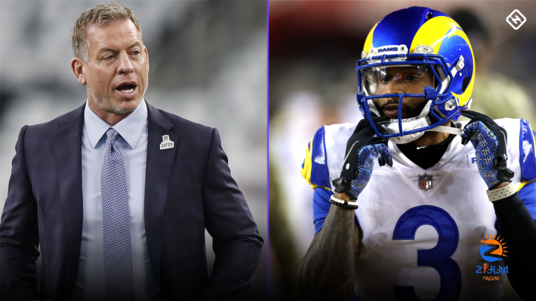 Troy Aikman fires off ridiculous take about Matthew Stafford, Odell Beckham Jr. after WR’s Rams debut