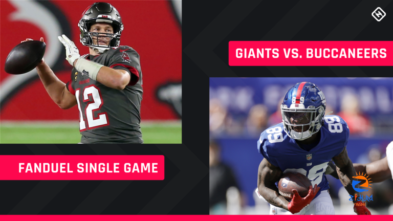 Monday Night Football FanDuel Picks: NFL DFS lineup advice for Week 11 Giants-Buccaneers single-game tournaments