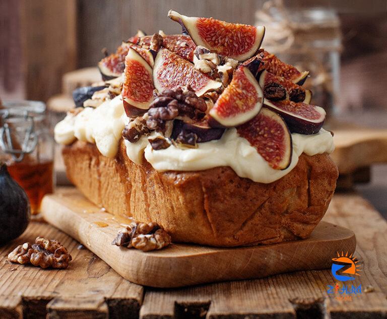 Fresh Fig Cake with Walnuts and Honey