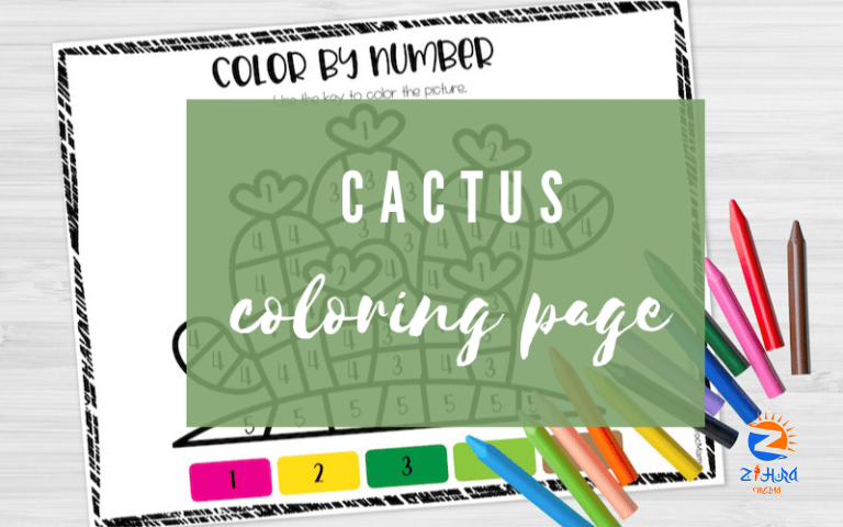 Cactus Coloring Sheets for Kids