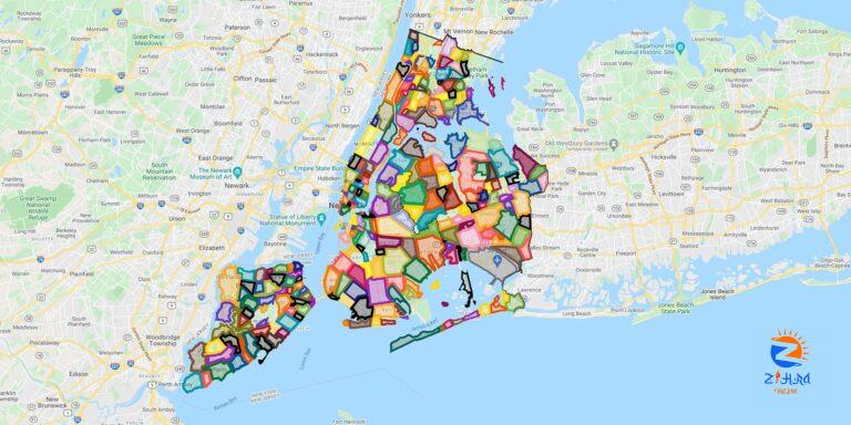 ▷ THIS is the ultimate NYC Neighborhood Map in 2022 with all borders + FREE guides