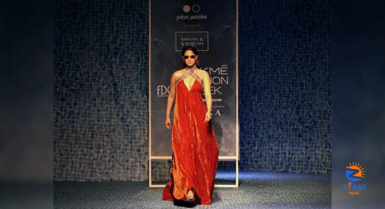 Harnaaz Kaur Sandhu sets the ramp on fire during FDCI x Lakme Fashion Week