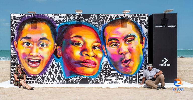 Have you spotted this new art mural at Kite Beach?