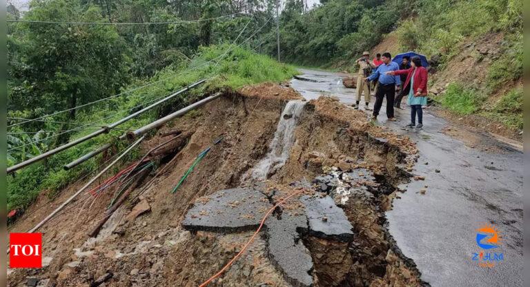 Assam Flood: Landslides snap road, rail links to southern Assam, parts of Tripura, Mizoram, Manipur | India News