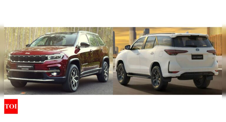 New Jeep Meridian Vs Toyota Fortuner: Prices, features, specs comparison