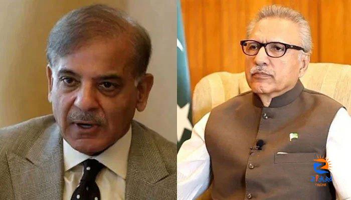 President Alvi asks PM Shahbaz to reconsider his advice about Punjab governor