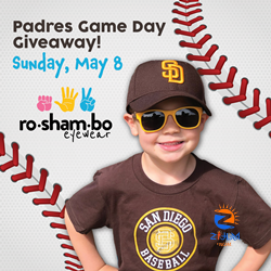 Roshambo Eyewear Announces Kids Sunglasses Giveaway at the May 8 Padres Home Game