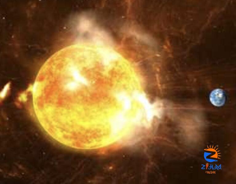 Large explosion behind sun could be seen from Earth this week