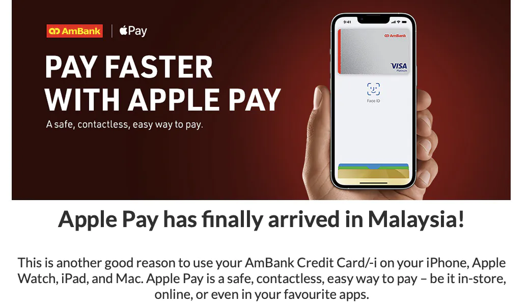 AmBank Accidentally Reveals The Arrival Of Apple Pay In Malaysia