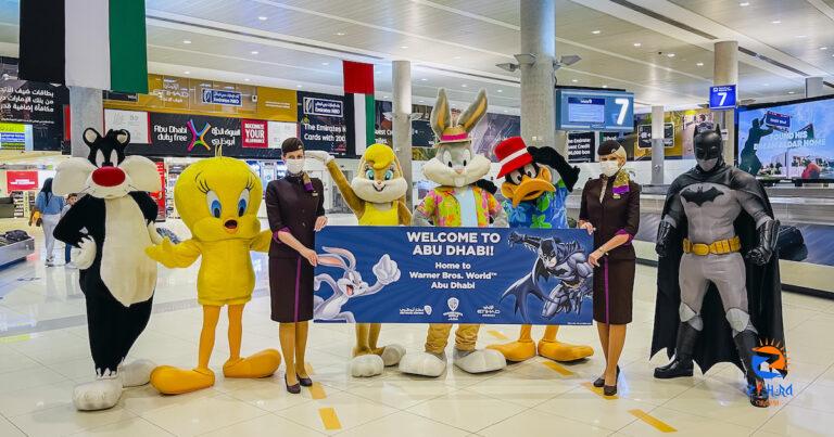 Warner Bros. World characters surprise Etihad passengers at AUH