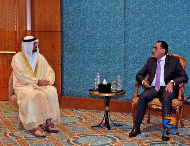 Egyptian PM meets with Mohammad Al Gergawi