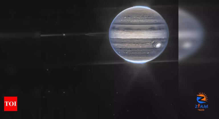 James Webb Space Telescope shows Jupiter’s auroras, tiny moons