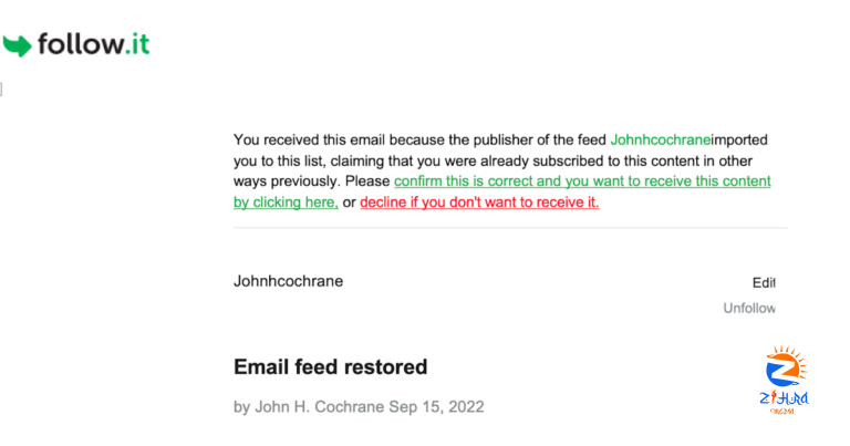 The Grumpy Economist: Email feed restored